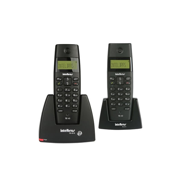 Miniatura Telefone Sem Fio Com Ramal Adicional Ts 40 C Intelbras Homologação: 20121300160