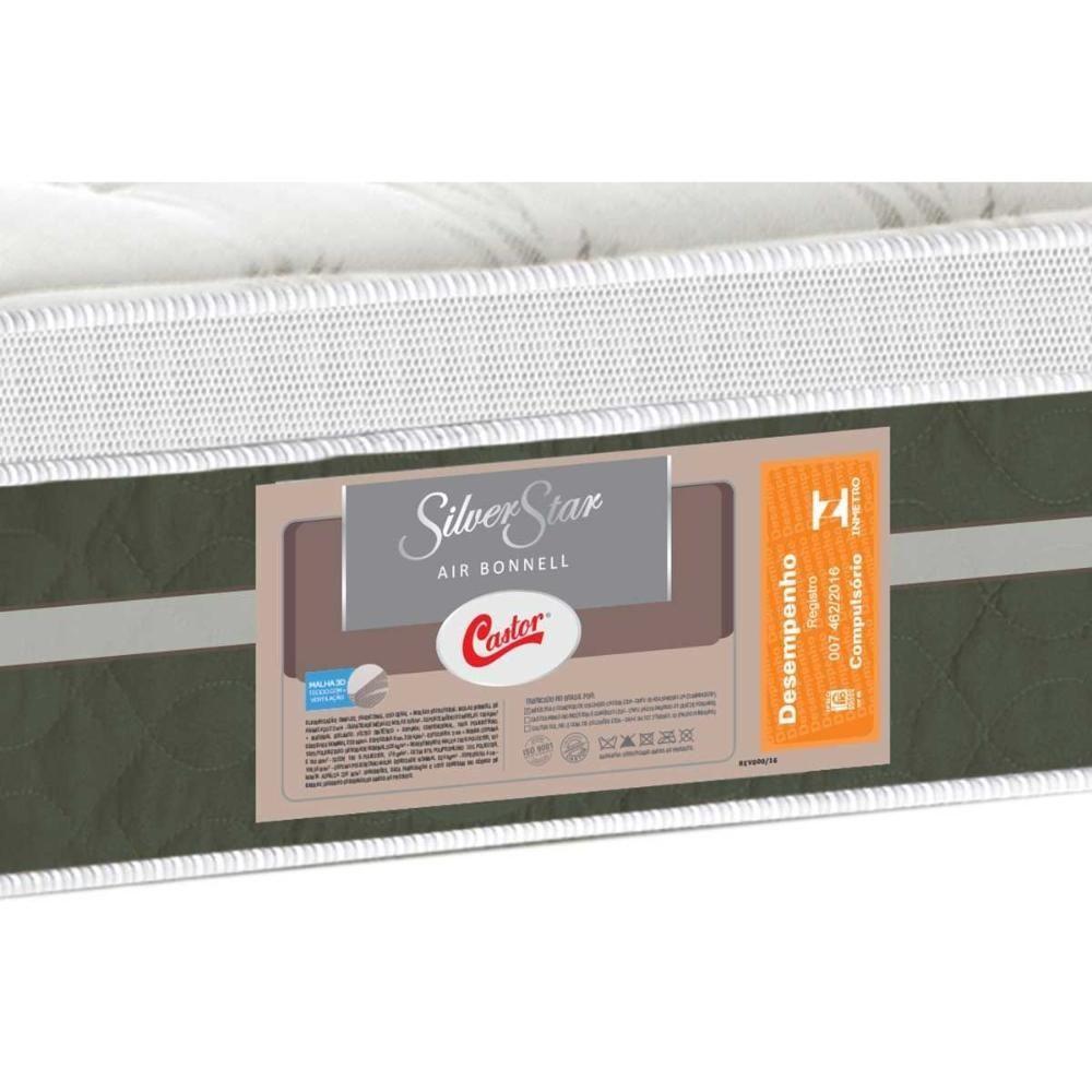Miniatura Colchão Casal Molas Bonnel Silver Star Air Euro Pillow (138x188x32) - Castor