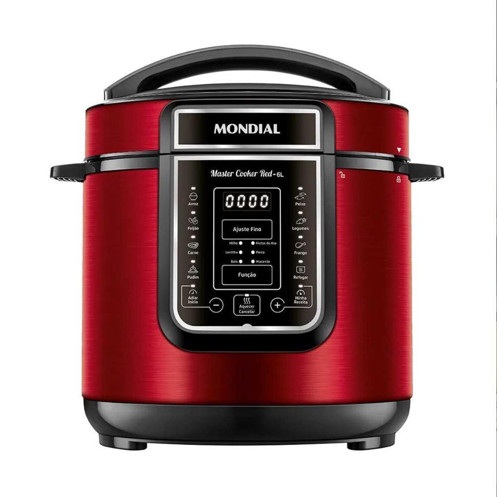 Miniatura Panela De Pressão Elétrica Mondial Pe-60-6L-Ri Vermelho 127V