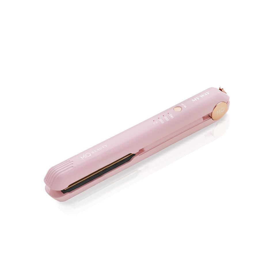 Miniatura Prancha De Cabelo Mq Beauty Sem Fio My Way Rosé Rosé