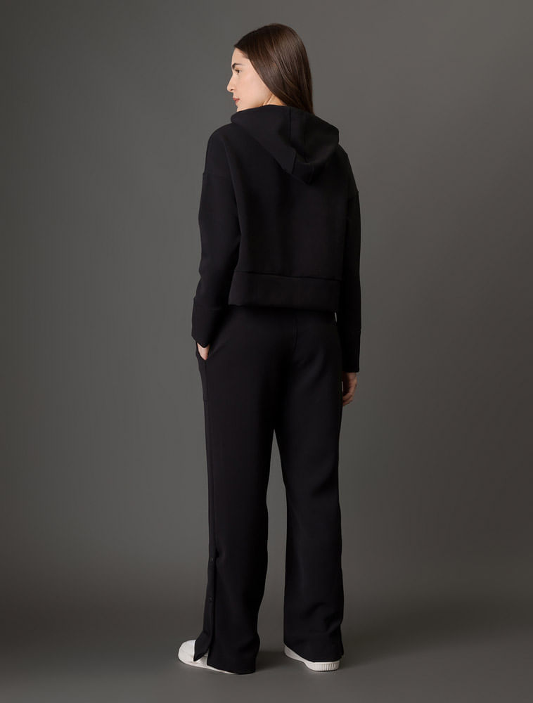 Miniatura Calça Feminina Botões Laterais Calvin Klein Jeans - Preto Calça Feminina Botões Laterais Calvin Klein Jeans Preto g