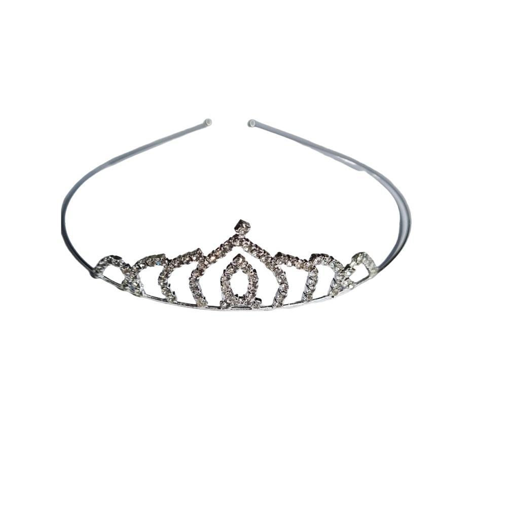 Miniatura Kit 2Tiara Coroa De Cabelo Strass Princesa Daminha