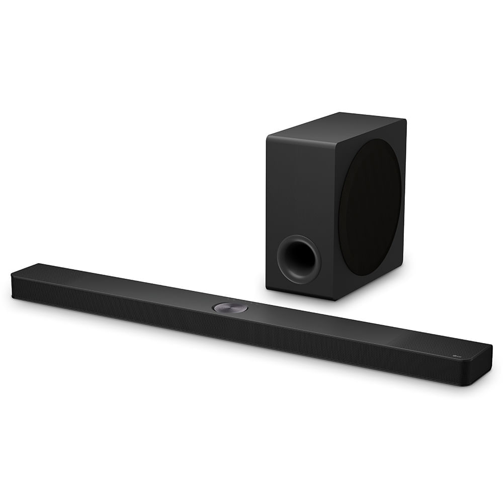 Miniatura Soundbar LG com 5.1.3 Canais Bluetooth Dolby Atmos, DTS X, AI Sound Pro Bivolt