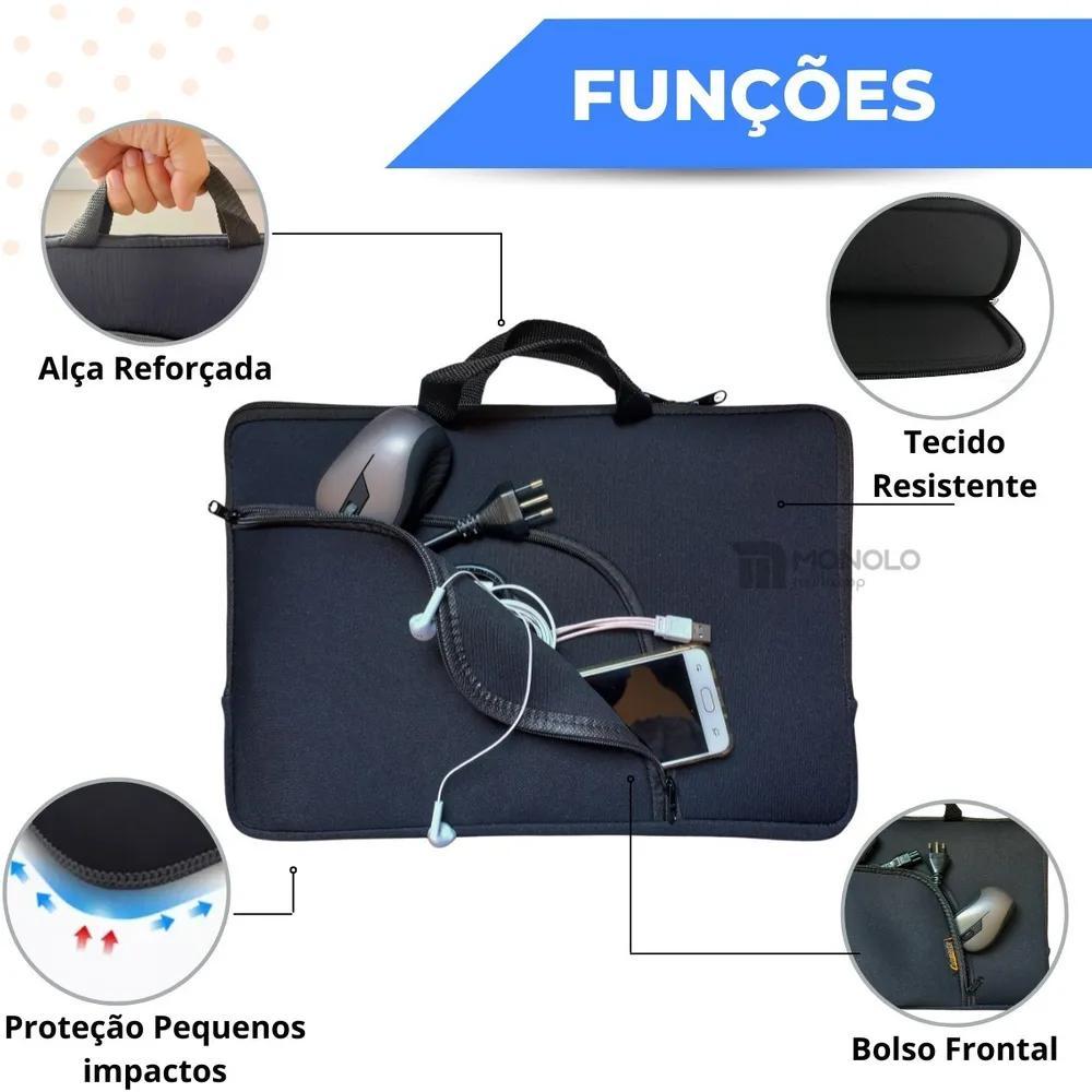 Miniatura Case Notebook 15,6 14 17 Proteção Total Tod Preto 14