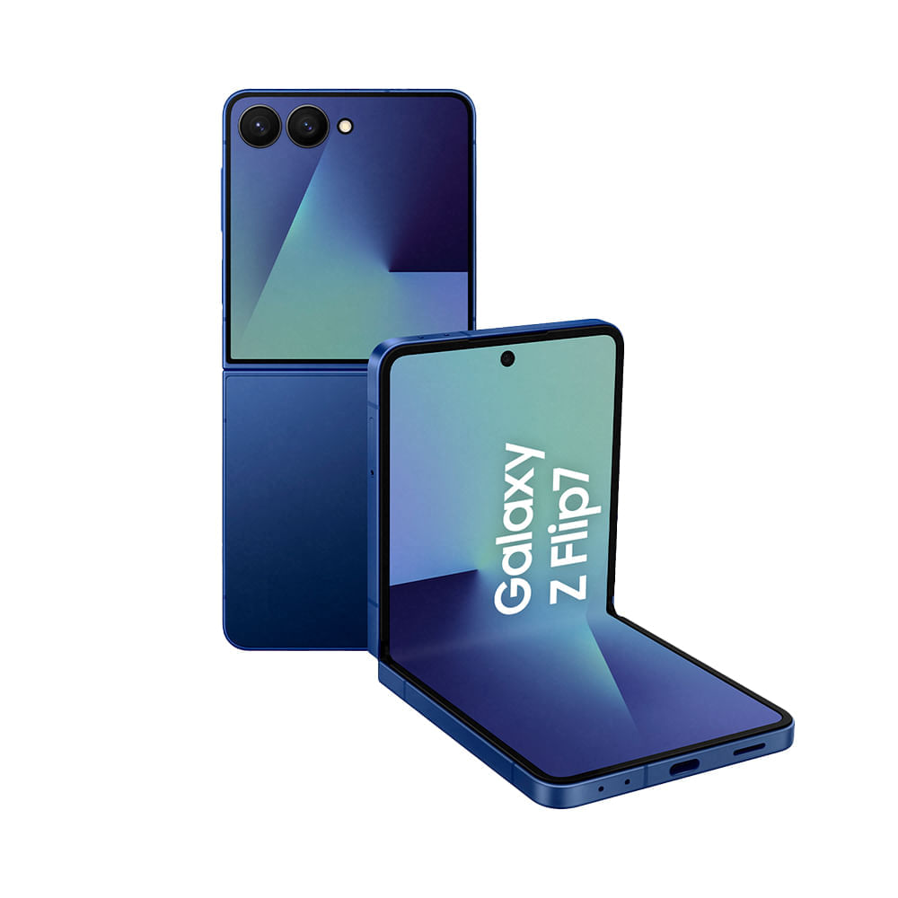 Samsung デュアルカメラ スマートフォン ブルー Celular Samsung Galaxy Z Flip7… | Shopping do Inter