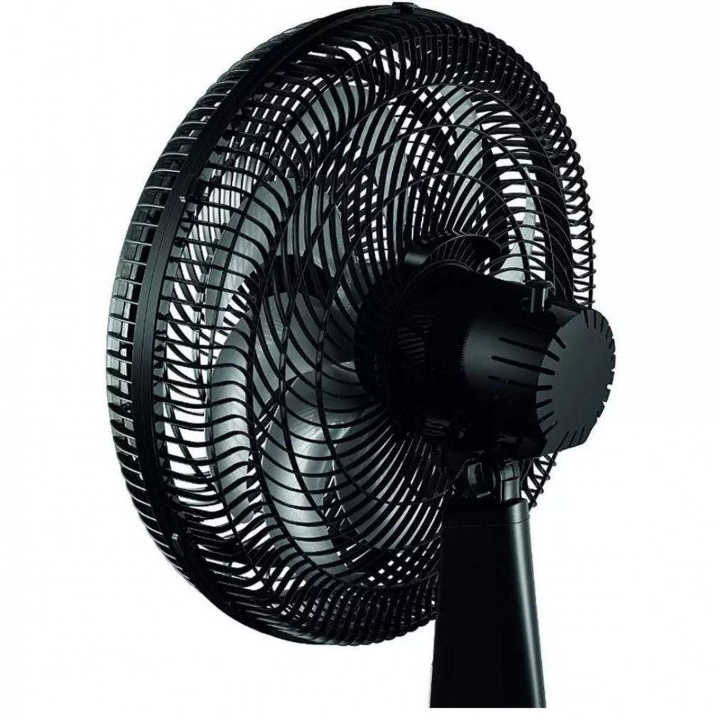 Ventilador De Mesa 40cm Mondial Vtx-40-8p-rl Turbo 8 Pas Repelente Liquido Preto Com Prata 220 V