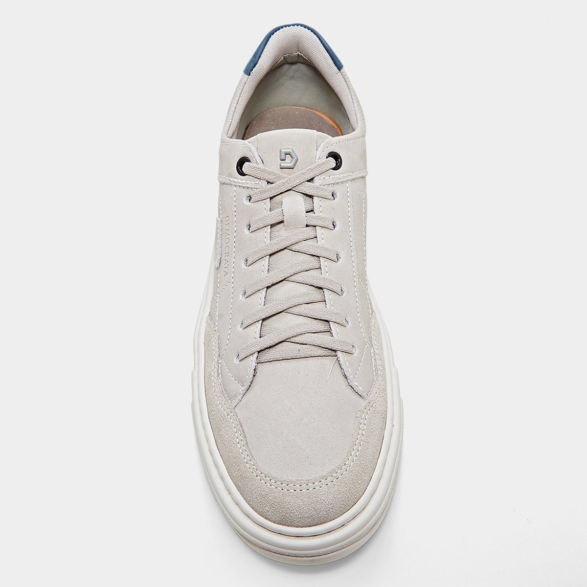 Miniatura Tênis Couro Democrata Wide Masculino Off White - 38