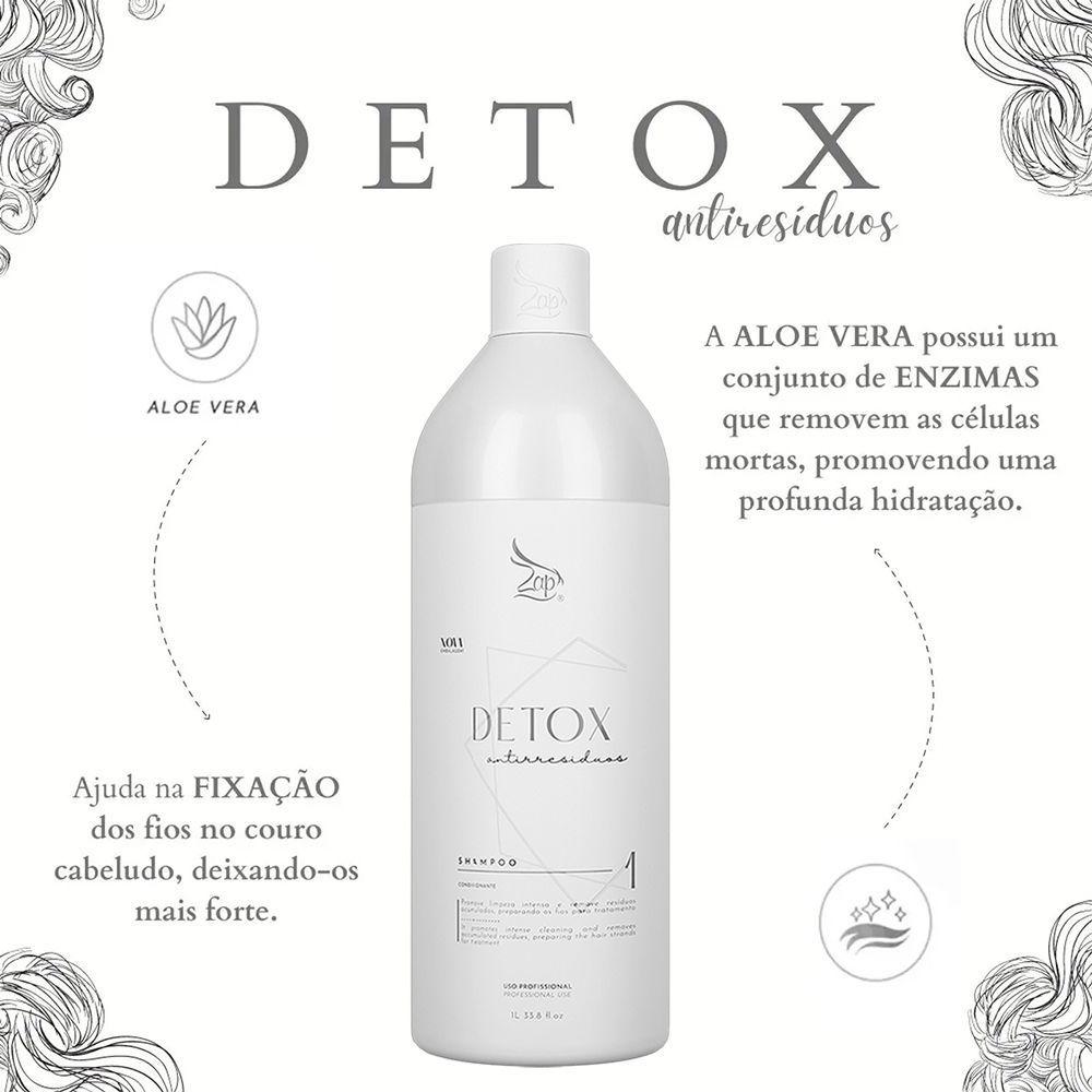 Miniatura Zap All Time Organic Combo 4 Escovas Progressivas E 4 Shampoos 1 Litro - Verde