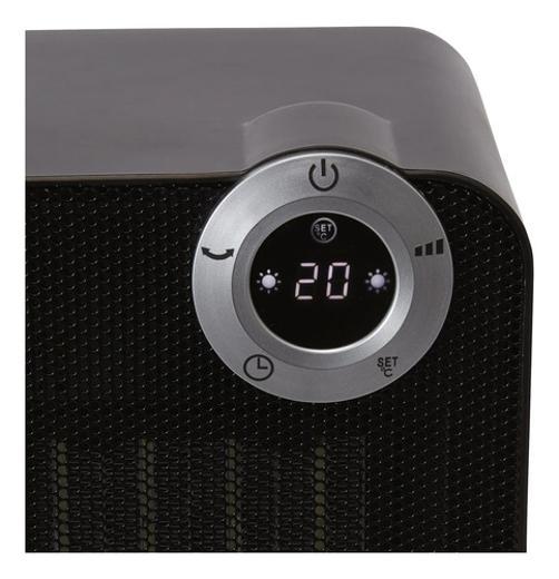 Miniatura Mini Aquecedor Eletrico Preto Ceramico 1500W 127V Importado