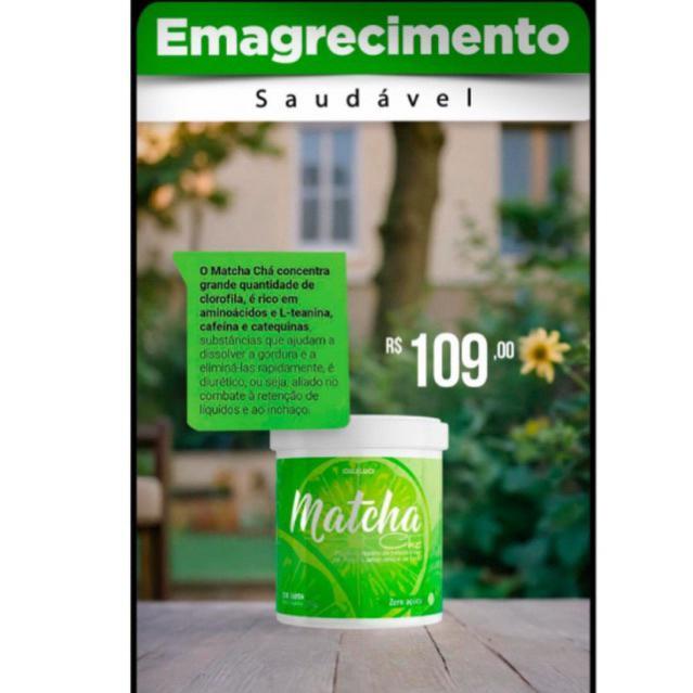 Miniatura Chá Matcha Sabor Limão Luci Luci 200G Em Pó
