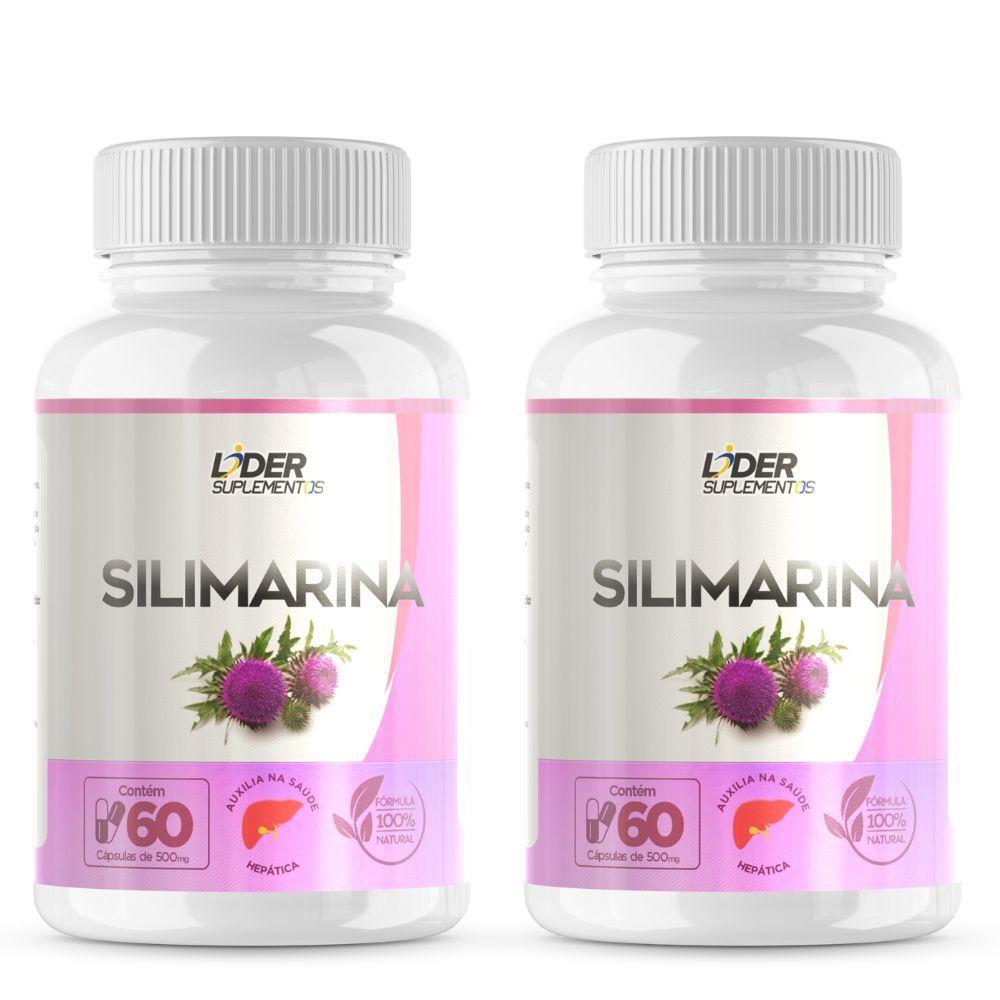 Miniatura Silimarina 500mg 60 Capsulas - 2 Potes Proteção E Saúde Para O Fígado!