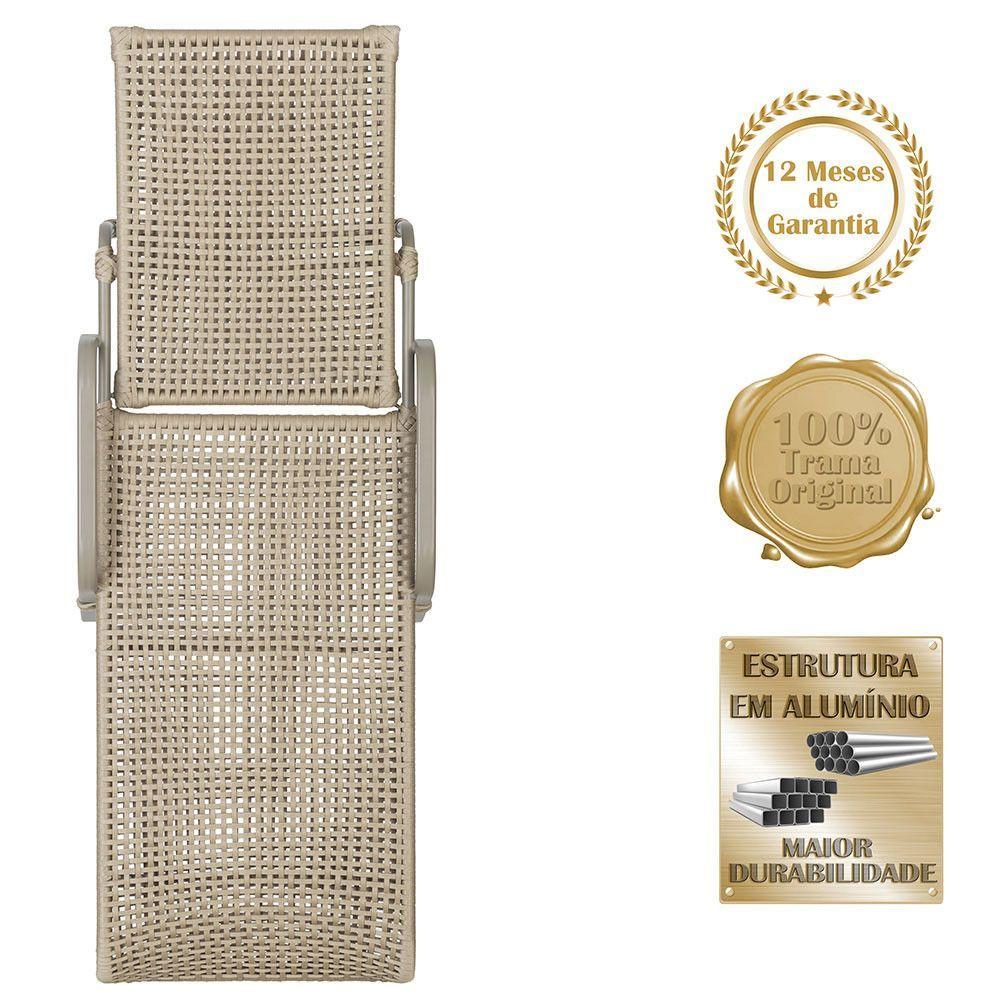 Miniatura Espreguiçadeira Catar Fendi E Corda Náutica Trama Original Rami