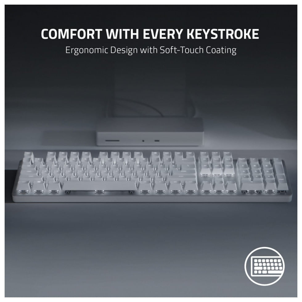 Miniatura Razer Teclado Ergonômico Dividido Sem Fio Recarregável Reduz a Tensão das Mãos com Teclas Totalmente Programáveis e Cont...