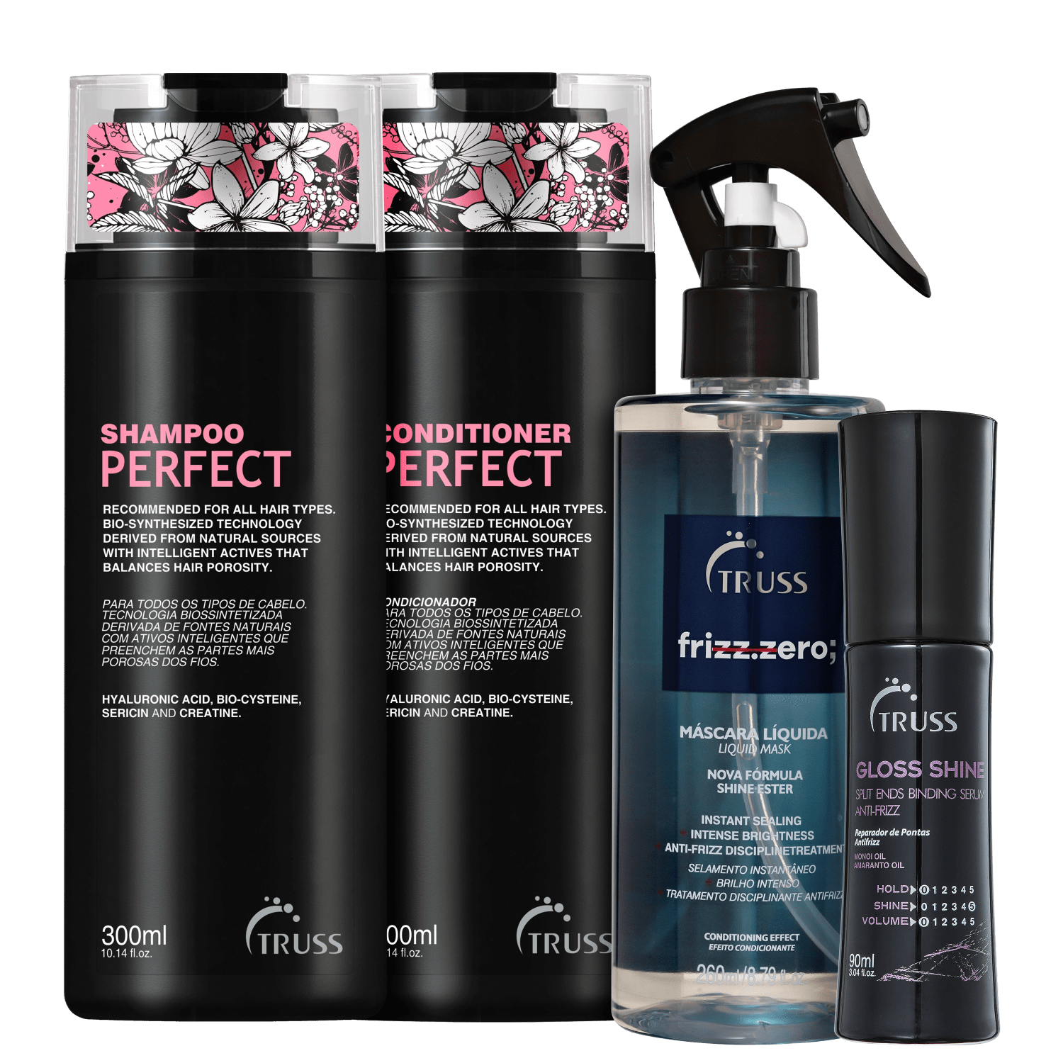 Miniatura Kit TRUSS Mais Brilho Menos Frizz (4 Produtos)