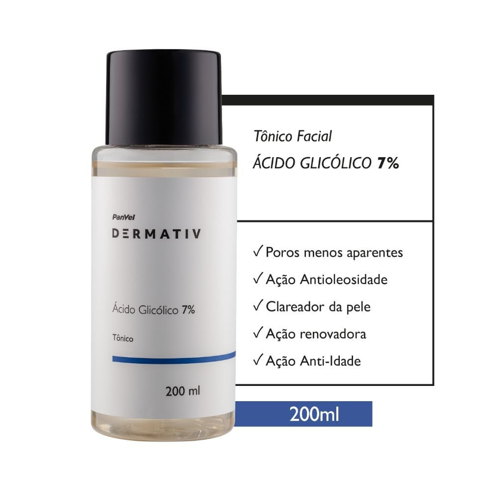 Miniatura Tônico Ácido Glicólico 7% Panvel Dermativ 200ml