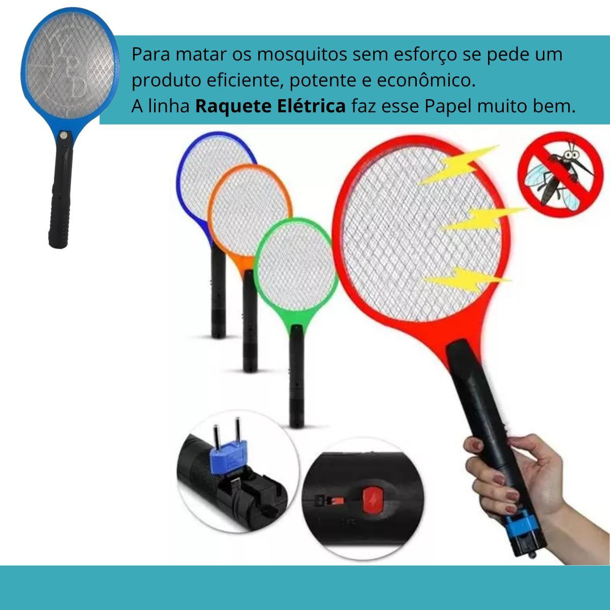 Miniatura Raquete Elétrica Para Eliminar Mosquitos Com Sensor De Toque