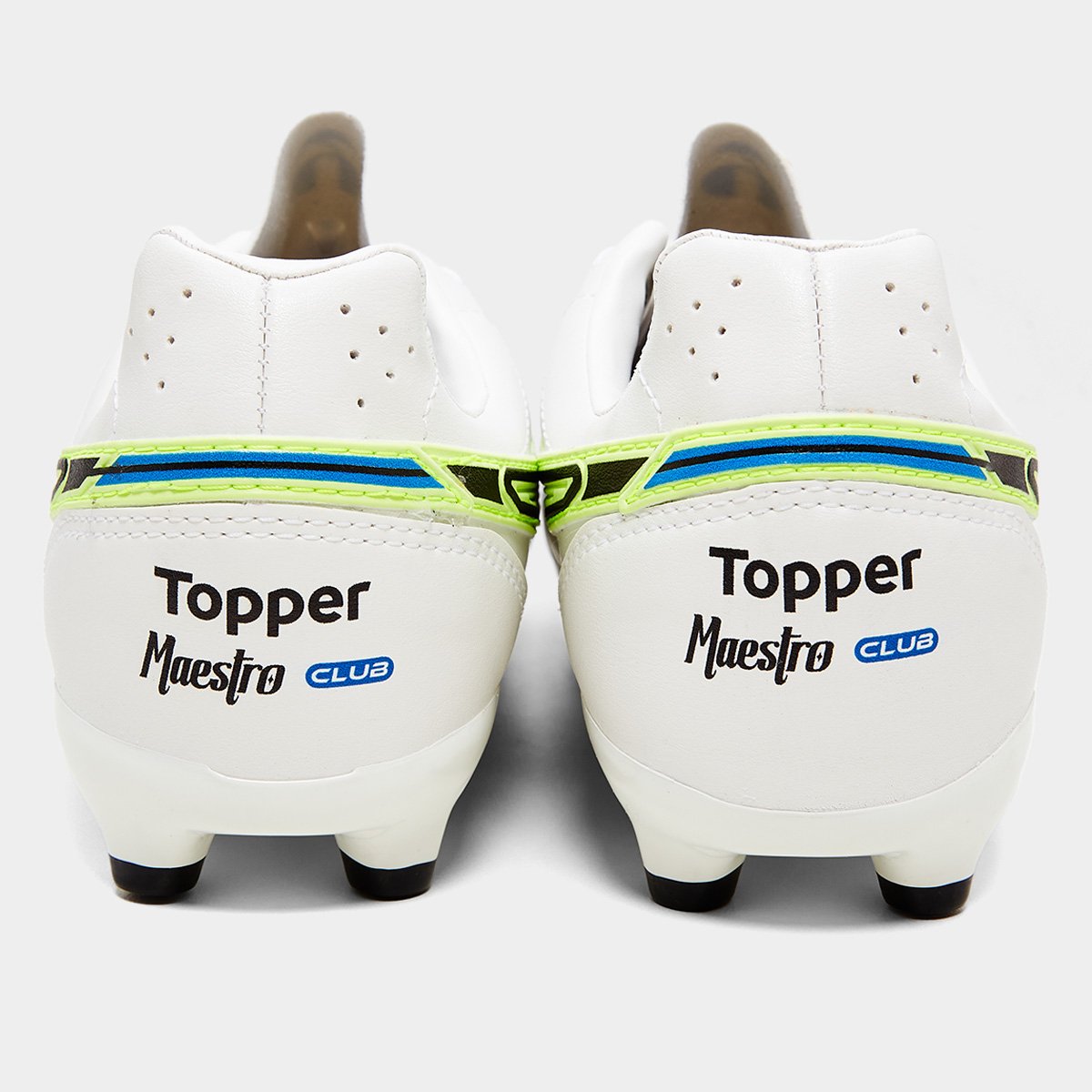 Miniatura Chuteira Campo Topper Maestro Club V Unissex Branco+Verde - 39