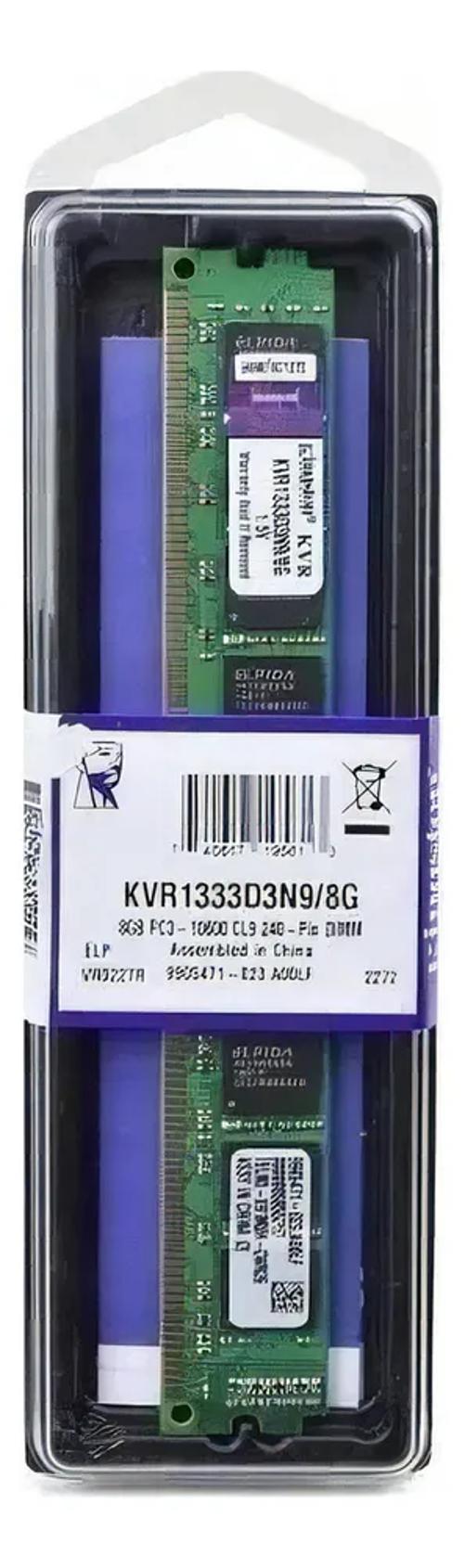 Miniatura Memória Ram 8Gb Ddr3 1333Mhz Kingston Kvr1333D3N9/8G