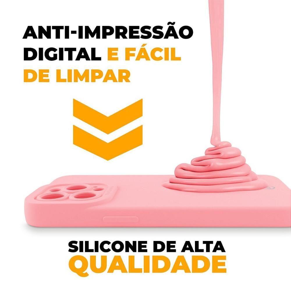Miniatura Capa Para Iphone 13 Pro - Rosa - Silicon Cloud - Gshield