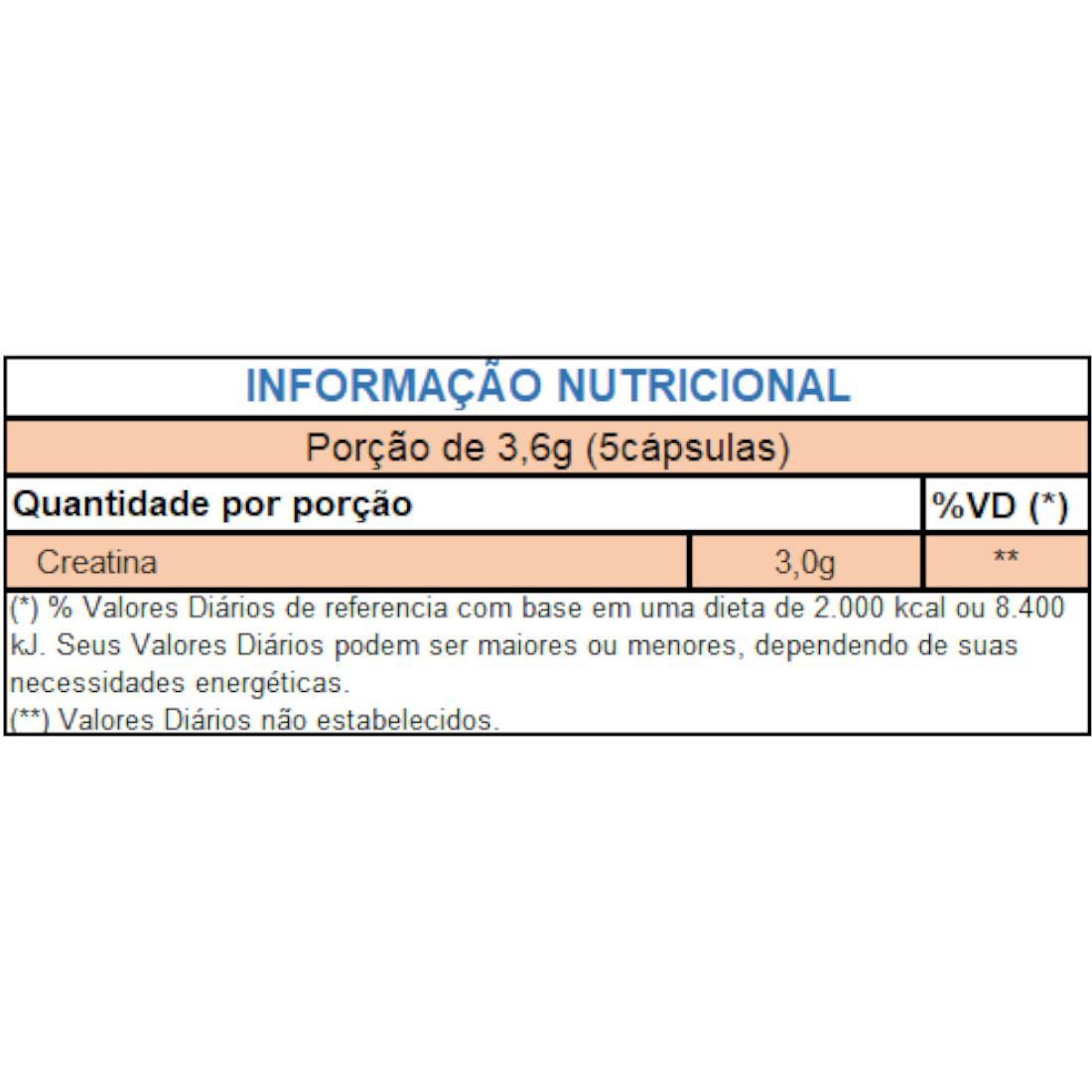 Miniatura Creatina Monoidratada Pura 60 Cáps De 720Mg Kit Com 3