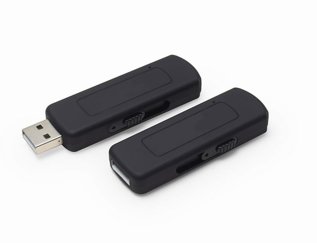 Miniatura Mini Gravador Voz Pendrive Espião Gravação Escuta Automovel
