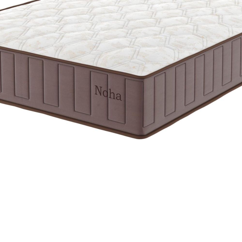 Miniatura Cochão Queen Mola Ensacada 30cmx198cmx158cm Noha Yescasa Veludo Perola