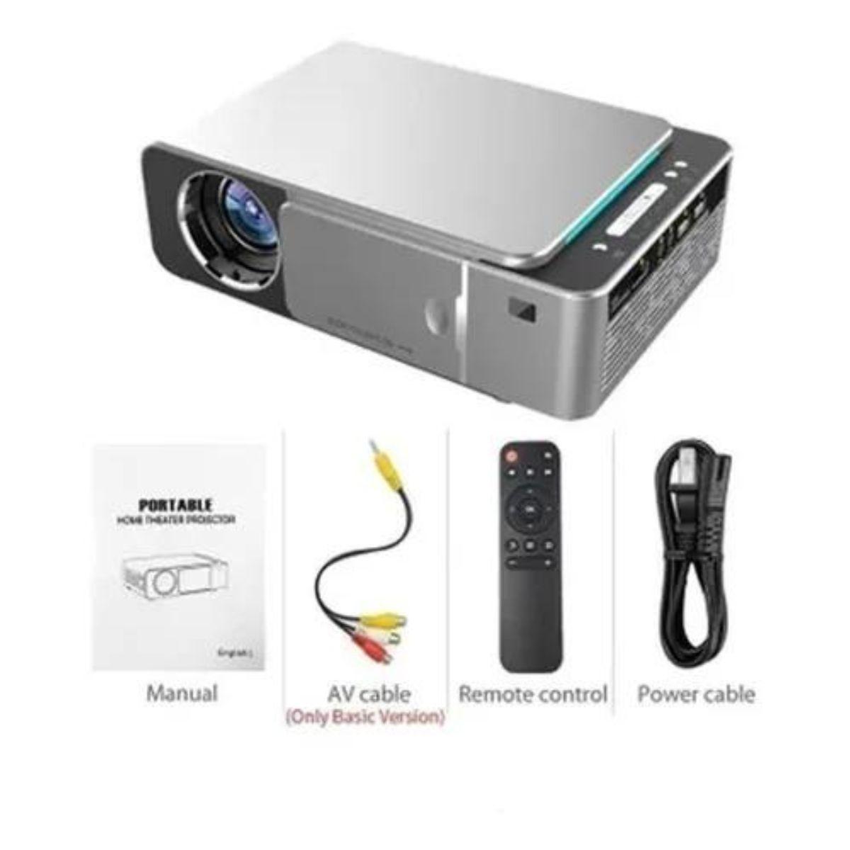 Miniatura Projetor T6 Led Android Wifi Usb Hdmi Vga Android 10 Source