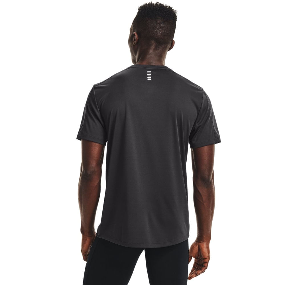 Miniatura Camiseta de Corrida Masculina Under Armour Graphic Print FILL 3GG Cinza