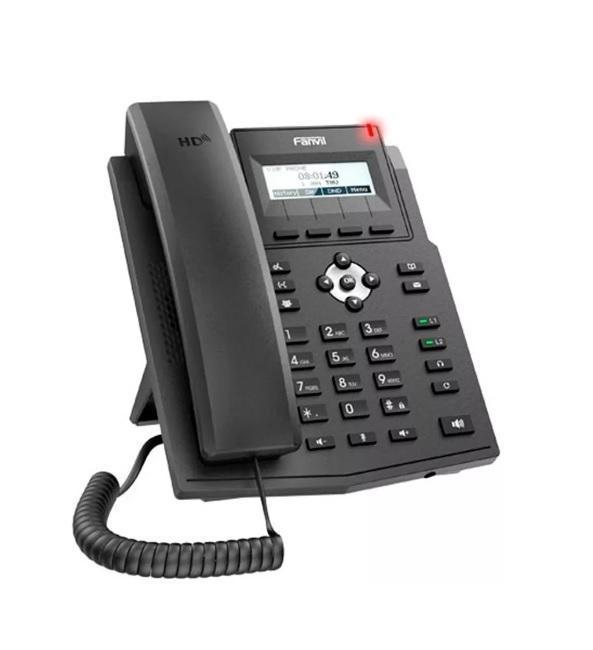 Miniatura Telefone Ip Fanvil X1S Fast Ethernet Sem Poe E Com Fonte