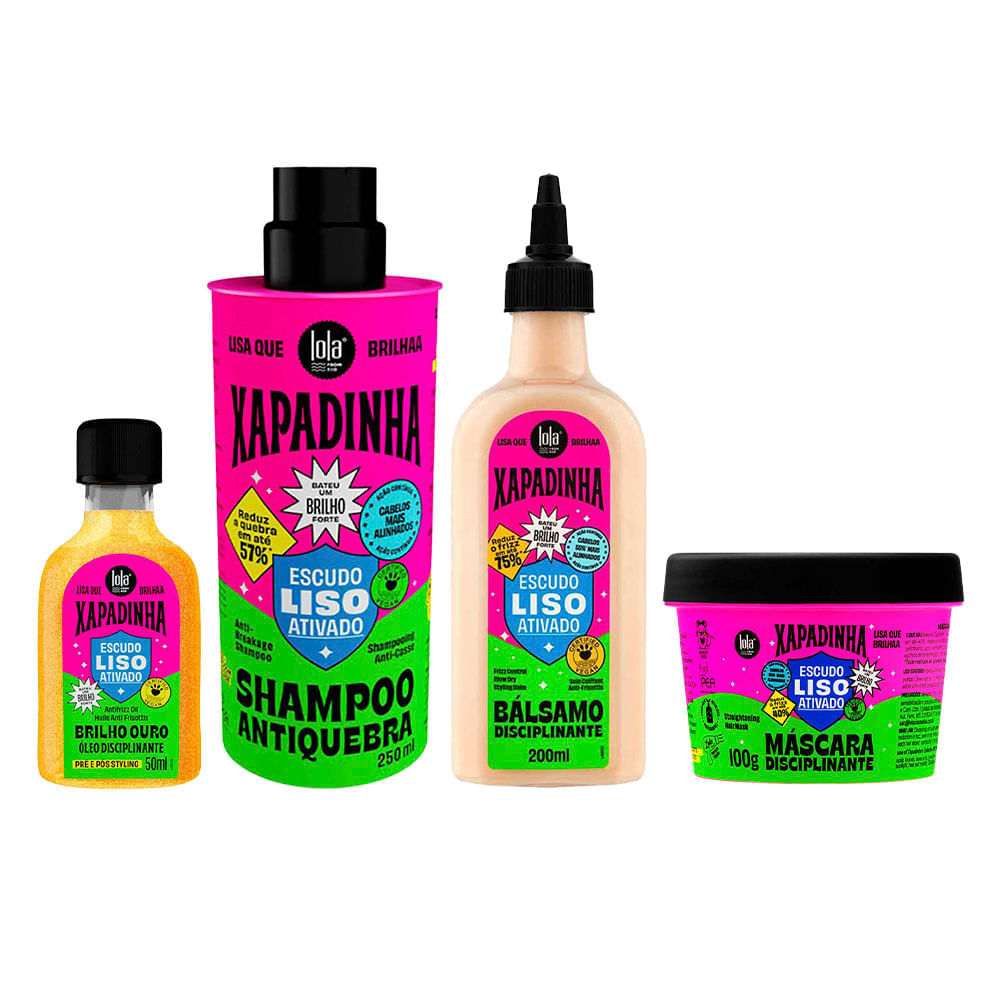 Miniatura Kit  Lola Cosmetics Xapadinha - Shampoo + Óleo + Bálsamo + Máscara Kit