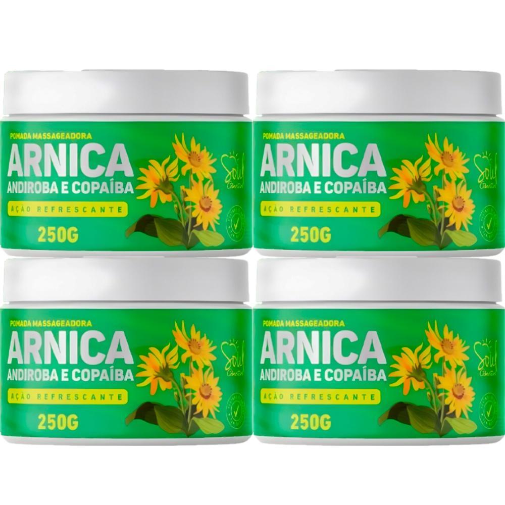 Miniatura Combo 4 Pomada Massageadora Arnica, Andiroba E Copaíba 250G