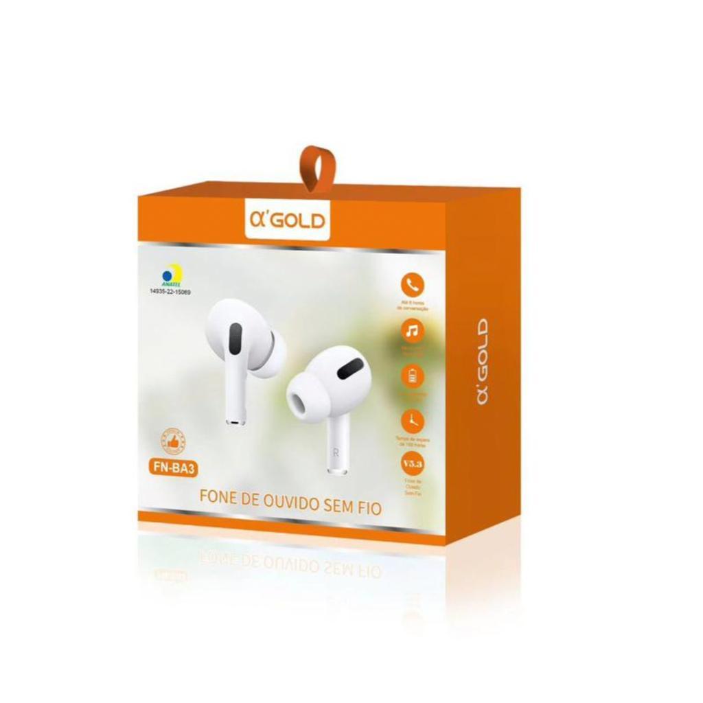 Miniatura Fone De Ouvido Bluetooth Agold Fn-Ba3