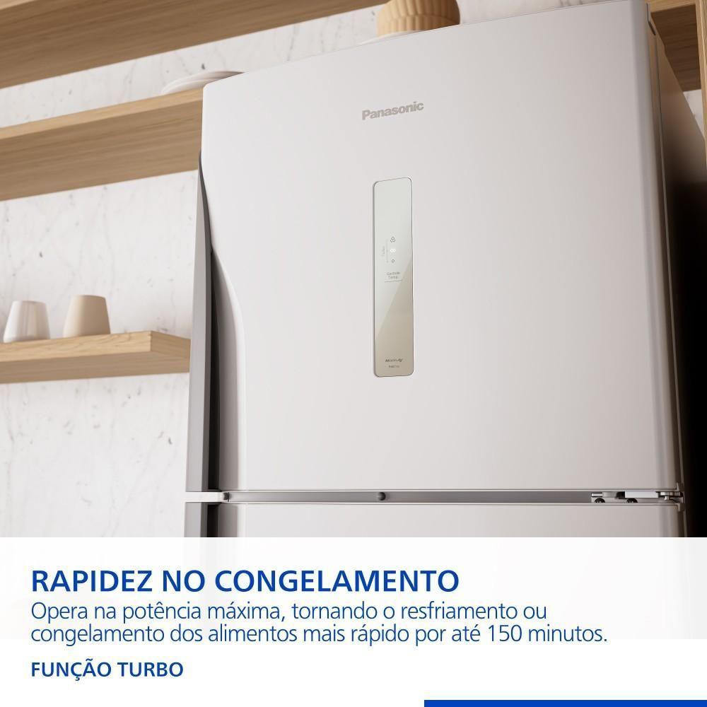 Miniatura Geladeira Panasonic 391L Duplex Frost Free Antibactéria Ag Branca NR-BT41PD2WA 110V