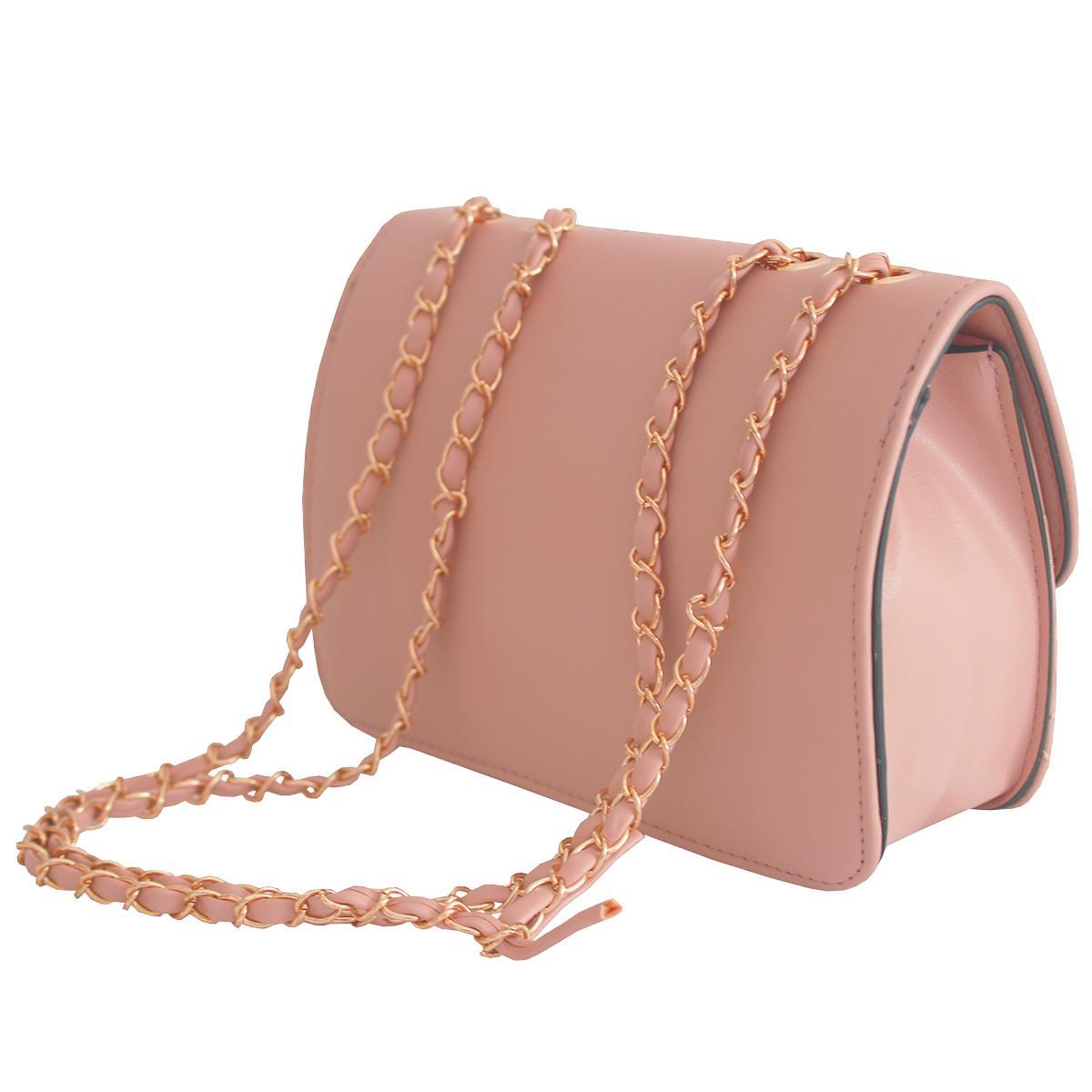 Bolsa Transversal Tiracolo Bolsinha Ombro Feminina Corrente