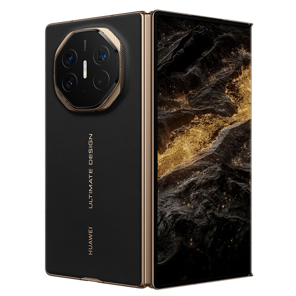 Miniatura Smartphone Huawei Mate XT Preto, com Tela Tripla, 4G, 16GB RAM, 1TB e Câmera 50MP + 12MP + 12MP Bivolt