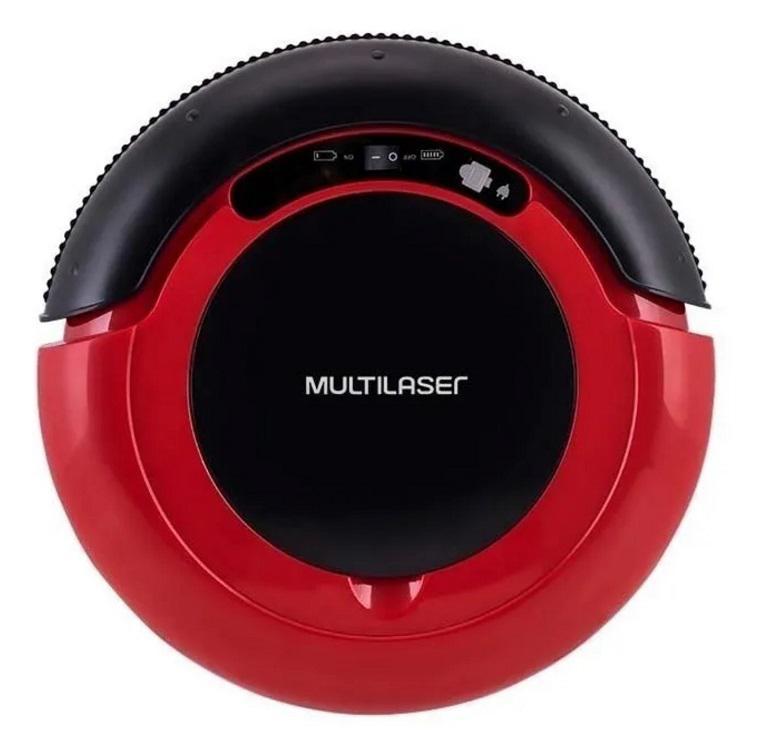 Miniatura Aspirador Robô Multifunção Multilaser Ho041 Vermelho E Preto