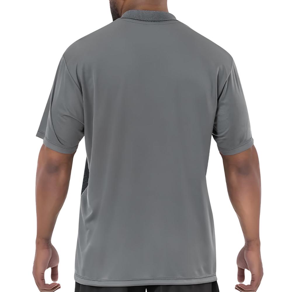 Miniatura Camisa Polo Elite Cinza e Marinho GG