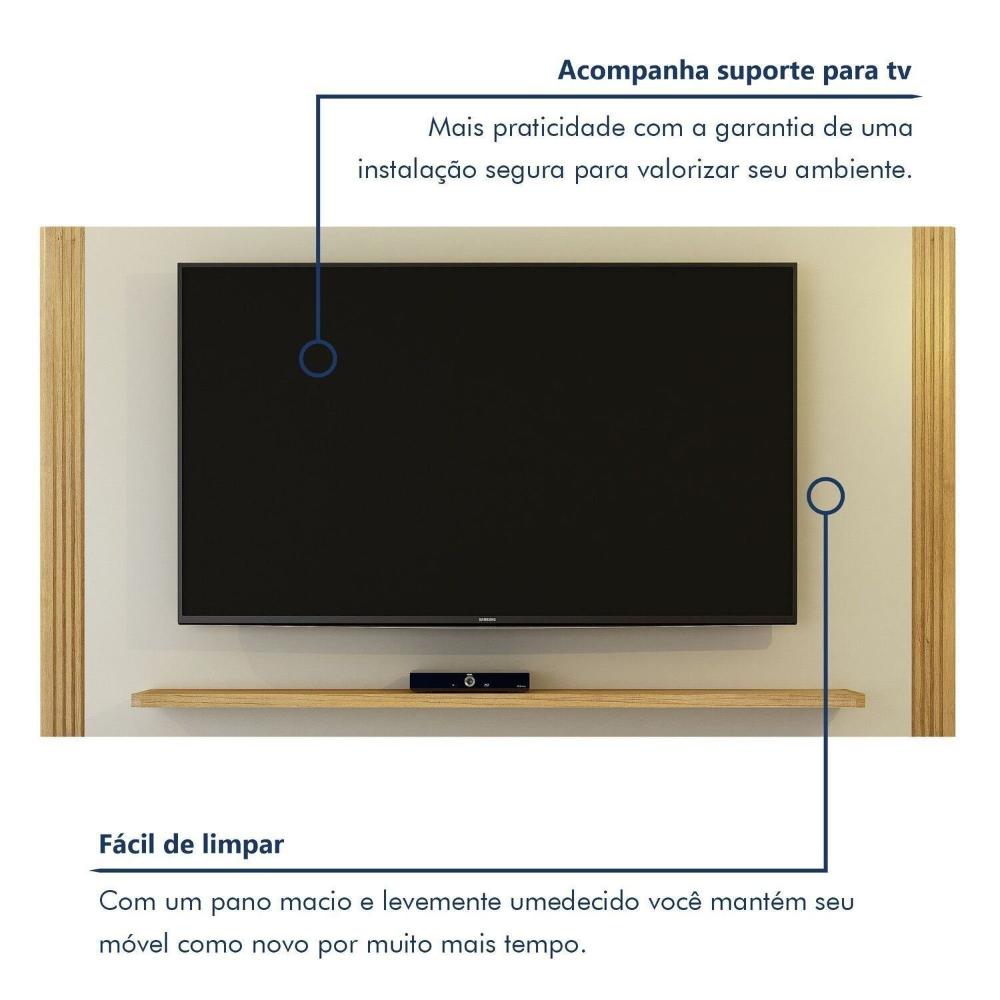 Painel para Tv até 60 Polegadas Diamantina Cinamomo/Off White