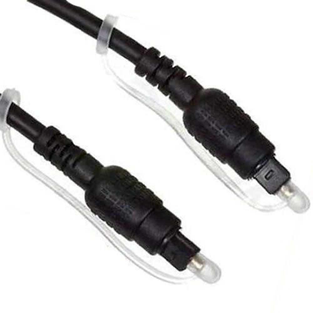 Miniatura Cabo Óptico Áudio Digital Toslink 2 Metros Premium Quality
