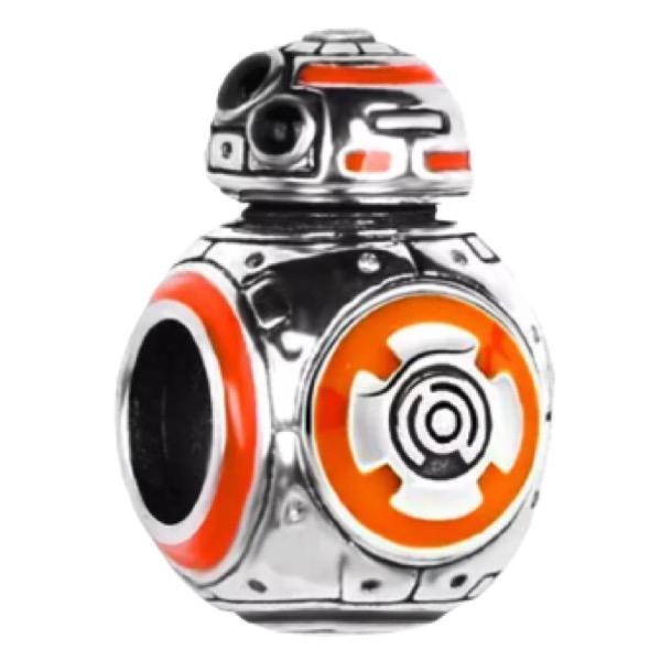 Miniatura Berloque Pingente Joia Prata 925 Legítima Star Wars Bb8 Robô