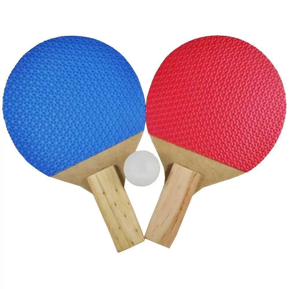 Miniatura Kit Ping Pong Brinquedo Tênis De Mesa 2 Raquetes + 1 Bola