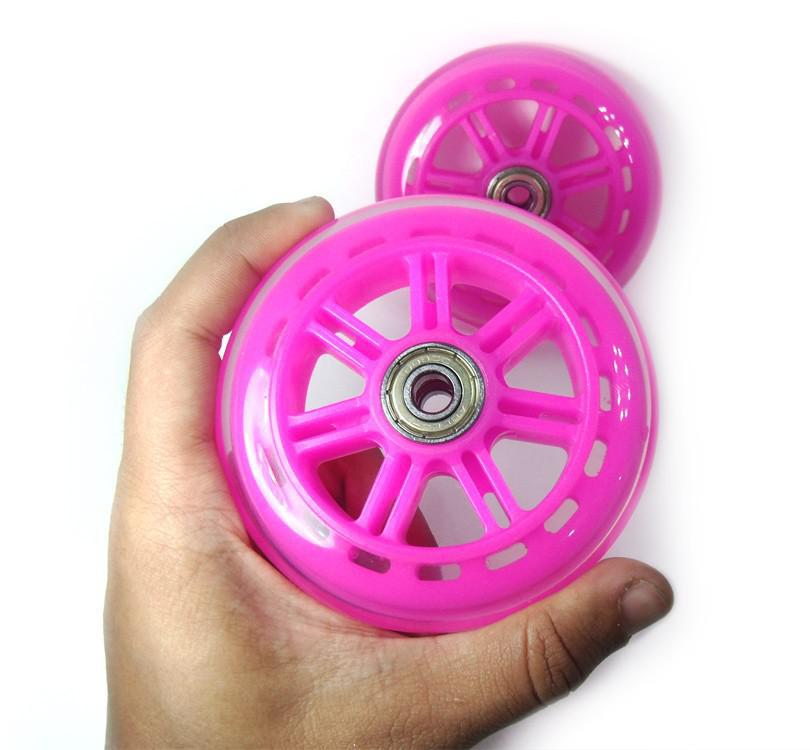 Miniatura Kit Roda Patins Silicone 4 Uni Patinete Rodinhas Rosa Abec 7