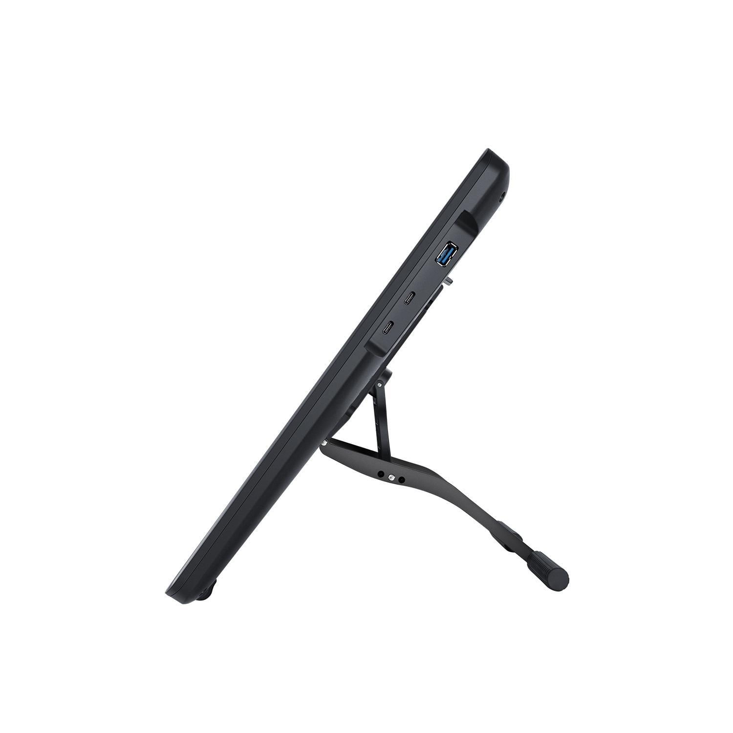 Mesa Digitalizadora Huion Kamvas 22 Plus Caneta E Suporte Windows - Black - Usb - Huion Kamvas - Com caneta