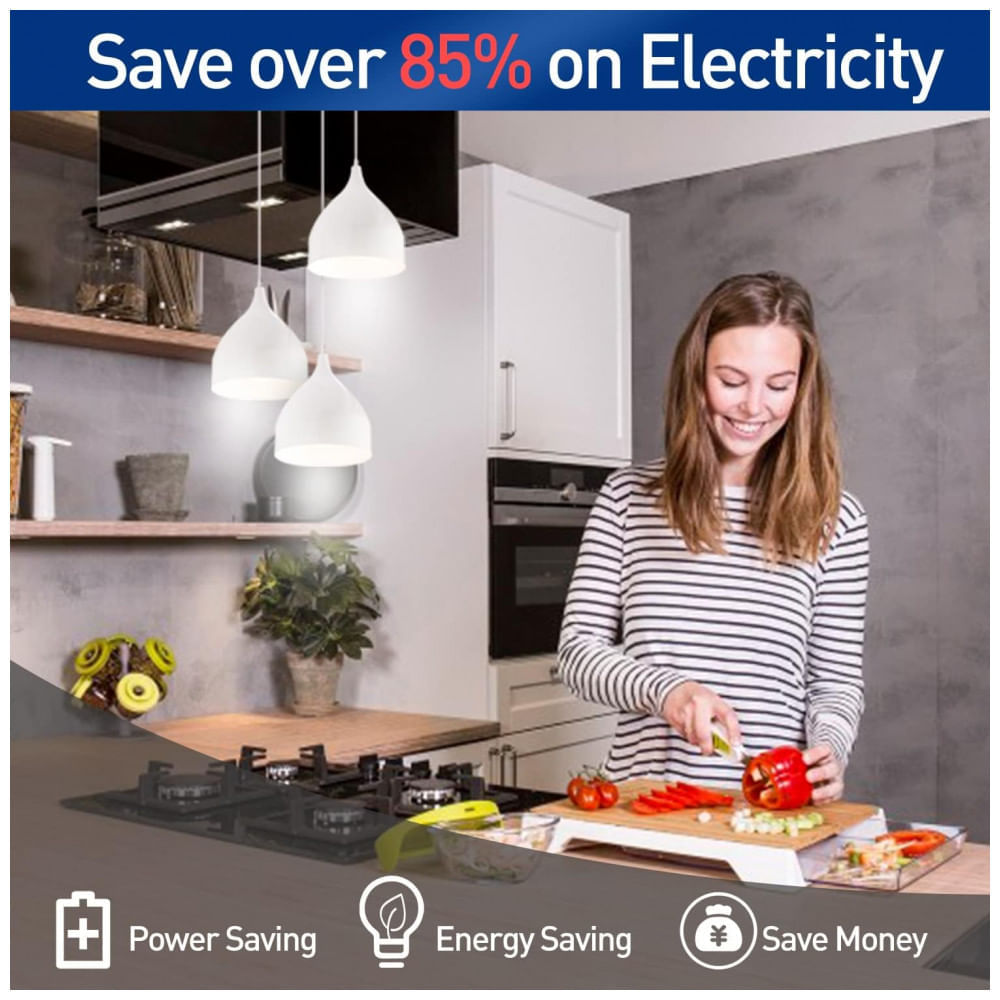 Miniatura Lâmpada Led com 5000 Lumens Base E26, E27 5000K Branca Fria, 300W, 2 Un, 110v, ZP 40W, Branco