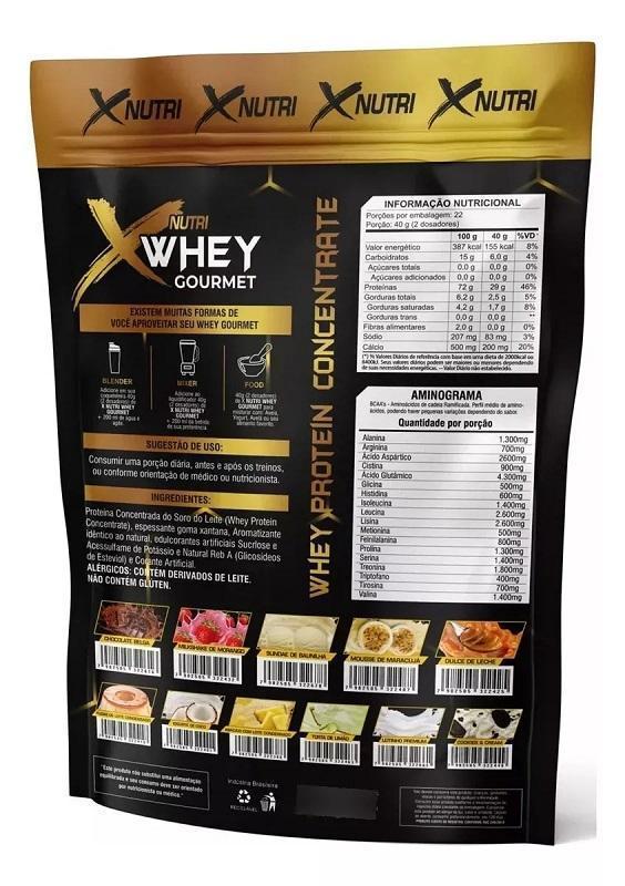 Miniatura Whey Gourmet X Nutri Concentrado Baunilha 907G