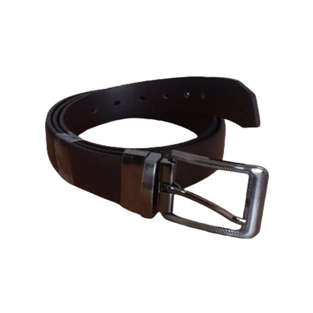 Cinto Social Masculino Dupla Face Preto E Marrom Couro Full