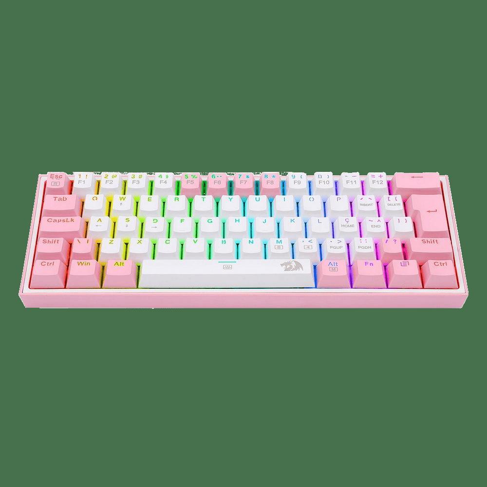 Teclado Mecânico Gamer Compacto Redragon Fizz Sakura