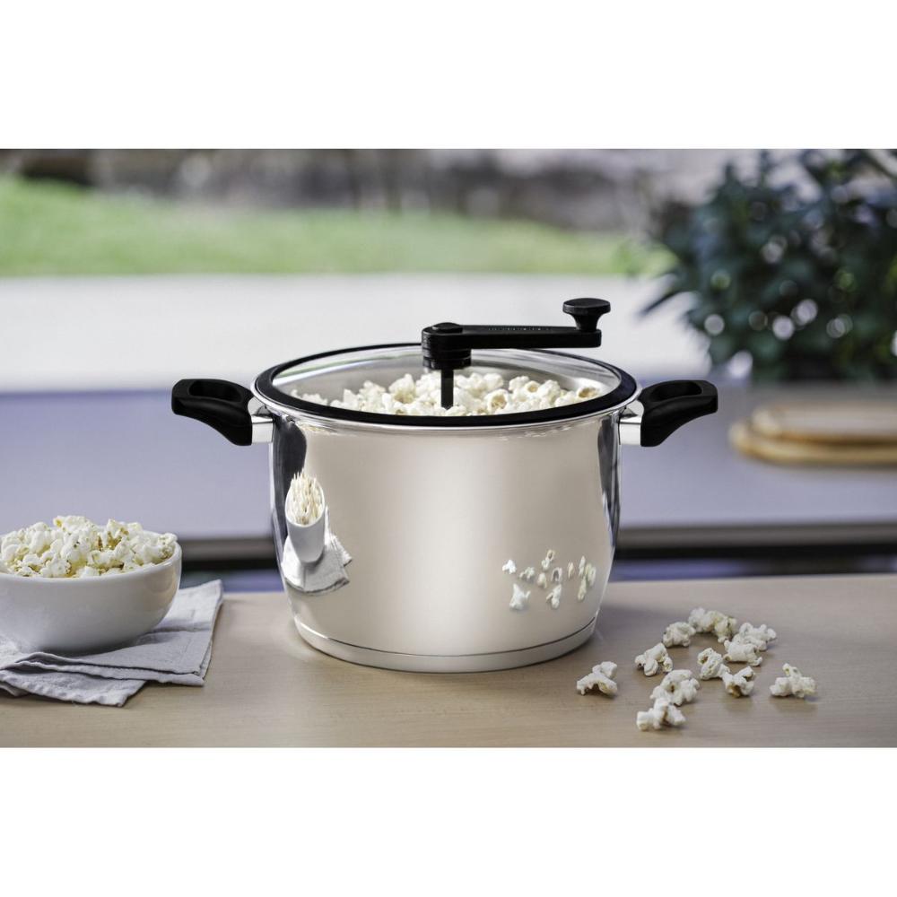 Miniatura Pipoqueira Aço Inox Fundo Triplo Indução Allegra Tramontina