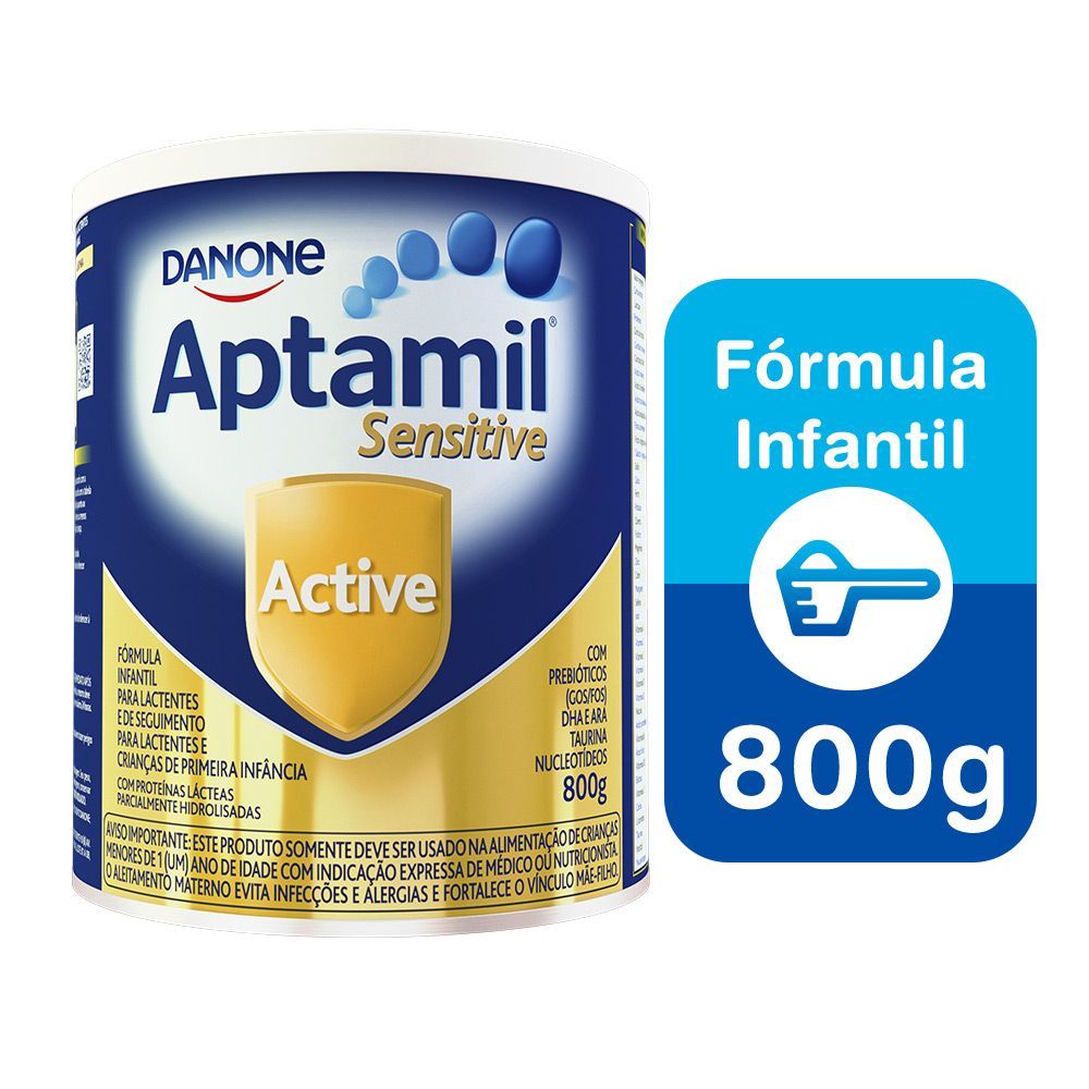 Miniatura Fórmula Infantil Aptamil Sensitive Active 800g
