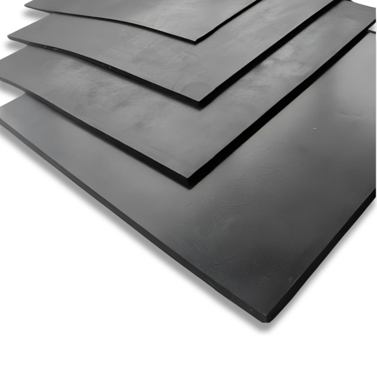 Piso De Borracha 15Mm Lisa 100Cm X 100Cm Menco - 1 Unidade
